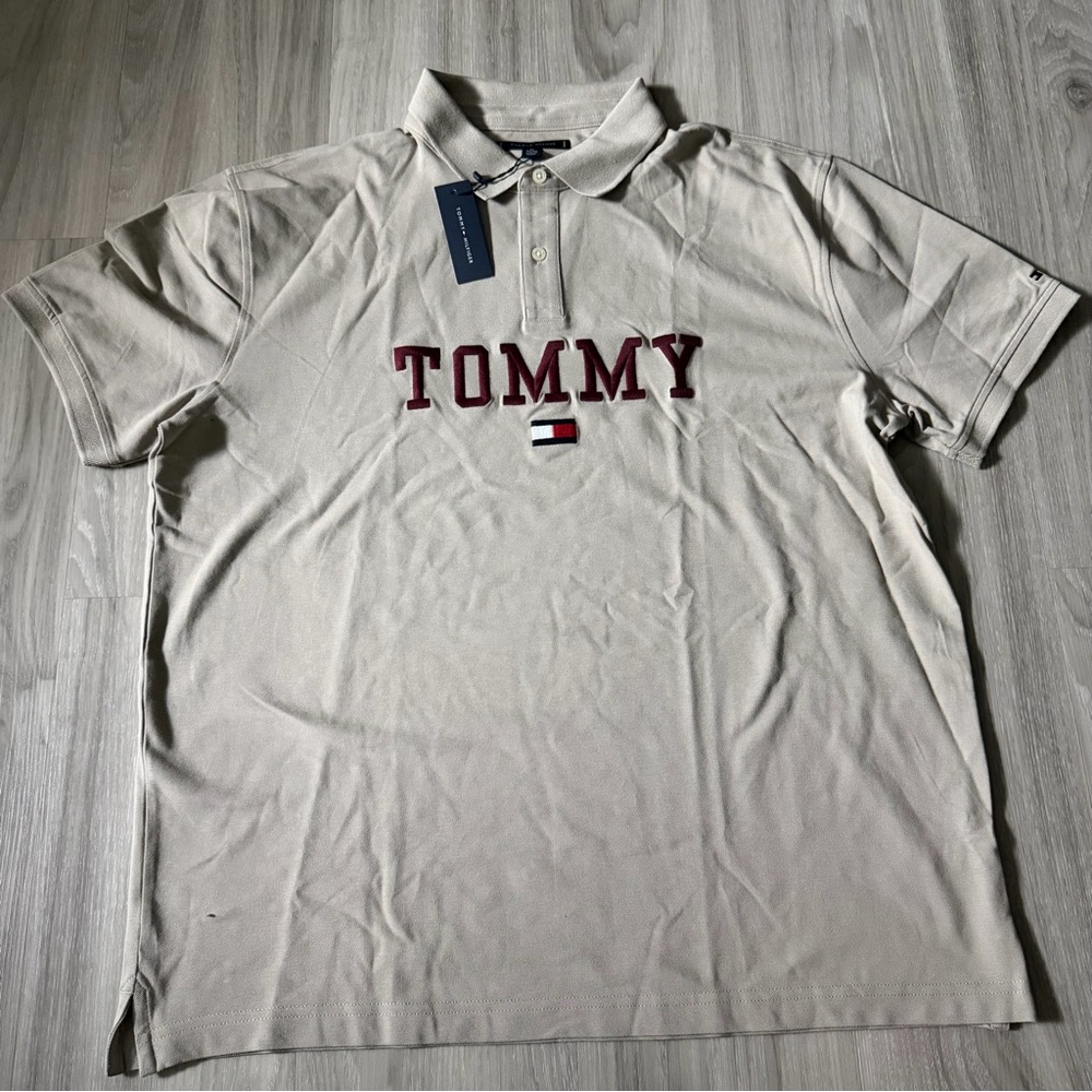Tommy Hilfiger Beige Polo Regular Fit Polo Shirt for Men